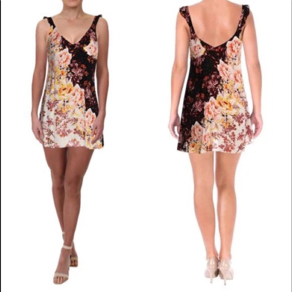 Free People Lauria Printed Slip Dress NWT